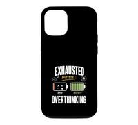 Carcasa para iPhone 12/12 Pro Agotado Pero Aún Rumiando Pensamientos
