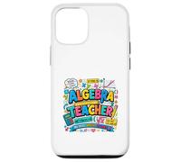 Carcasa para iPhone 12/12 Pro Álgebra Educador Matemáticas Inspiración Diseño Colorido