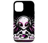 Carcasa para iPhone 12/12 Pro Alien DJ Mixing Music - Divertido diseño de Fiesta Extraterrestre