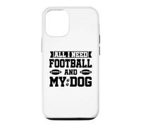 Carcasa para iPhone 12/12 Pro All I Need is Football and My Dogs Football Dog Mom