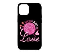 Carcasa para iPhone 12/12 Pro All You Knit Is Love - Juego de Notas para Tejer