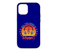 Carcasa para iPhone 12/12 Pro All You Need Is Music Retro Auriculares Clave de Sol