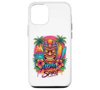 Carcasa para iPhone 12/12 Pro Aloha Spirit Tiki Art | Playa de Surf en Isla Tropical de Hawái