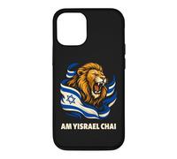 Carcasa para iPhone 12/12 Pro Am Yisrael Chai León de Judá Bandera Israelí Inglés