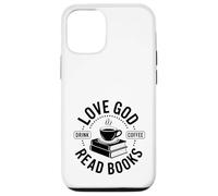 Carcasa para iPhone 12/12 Pro ¡Ama a Dios, Bebe café, Lee Libros!