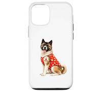 Carcasa para iPhone 12/12 Pro American Akita Dog Mom | Amo a mamá, Lindo Cachorro
