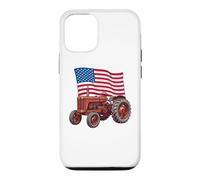 Carcasa para iPhone 12/12 Pro American USA Flag Tractor Farmer