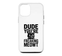 Carcasa para iPhone 12/12 Pro Amigo, Eres una Maldita Imagen de Gato sorprendido por Meowt