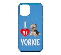 Carcasa para iPhone 12/12 Pro Amo a mi Perro pequeño Yorkie Yorkshire Terrier Amante de los Animales