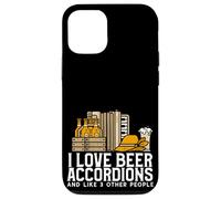 Carcasa para iPhone 12/12 Pro Amo los acordeones de Cerveza y me Gusta 3 Otras Personas