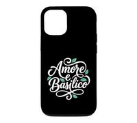 Carcasa para iPhone 12/12 Pro Amor y albahaca Amore e Basilico Comida Italiana Dicho