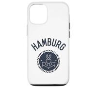 Carcasa para iPhone 12/12 Pro Ancla de Recuerdo del Elba de Hamburgo con corazón