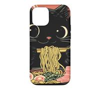 Carcasa para iPhone 12/12 Pro Anime Cat Ramen Graphic tee, Japanese Kawaii Retro Y2K Manga