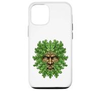 Carcasa para iPhone 12/12 Pro Antiguo Bosque Cara Pagana Naturaleza Espíritu Celta Popular Regalo