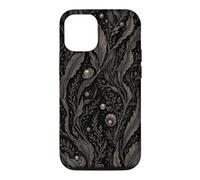 Carcasa para iPhone 12/12 Pro Arte botánico de Algas Marinas oscuras del océano del Bosque de alg