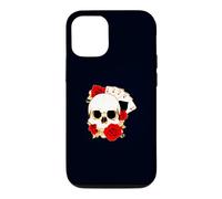 Carcasa para iPhone 12/12 Pro Arte de Cartas de Juego de póquer de Rosas de Calavera de Cuatro ases