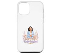Carcasa para iPhone 12/12 Pro Arte Floral de Fuerza de Mujer irrompible empoderada