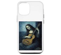 Carcasa para iPhone 12/12 Pro Arte renacentista Mona Lisa Guitarrista Mashup Arte artístico