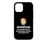 Carcasa para iPhone 12/12 Pro Auntitude What Is Auntitude You Ask? Funny Aunt Niece Nephew