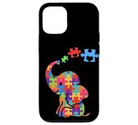 Carcasa para iPhone 12/12 Pro Autism Elephant Gift Autism Awareness Autistic Black