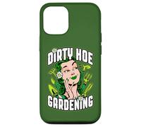 Carcasa para iPhone 12/12 Pro Azada Sucia Herramientas de jardinería Vintage Pop Art Gardener Girl