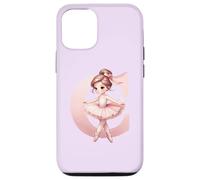 Carcasa para iPhone 12/12 Pro Bailarina Girl Dancing Name First Letter C Girly Tutu Ballet