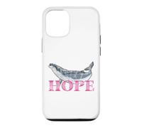 Carcasa para iPhone 12/12 Pro Ballena jorobada Hope Line Art - Diseño detallado de Ballena
