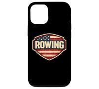 Carcasa para iPhone 12/12 Pro Bandera Americana Vintage Rowing Crew Atleta Rower Patriot USA