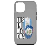 Carcasa para iPhone 12/12 Pro Bandera de ADN de Belice y Guatemala, Regalo de Patrimonio