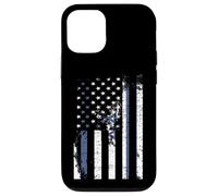 Carcasa para iPhone 12/12 Pro Bandera de Israel Envejecido, Encima, Bandera Americana