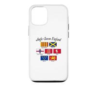 Carcasa para iPhone 12/12 Pro Bandera de los reinos anglosajones de Inglaterra con Letras Negras
