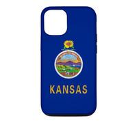 Carcasa para iPhone 12/12 Pro Bandera del Estado de Kansas The Sunflower State City Topeka Pride