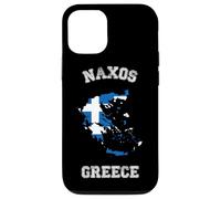 Carcasa para iPhone 12/12 Pro Bandera Envejecida de Grecia Orgullo de Naxos