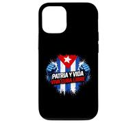 Carcasa para iPhone 12/12 Pro Bandera Patria Y Vida Cuba Libre