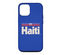 Carcasa para iPhone 12/12 Pro Bandera Retro de Haití Azul del Caribe Haitiano Ayiti