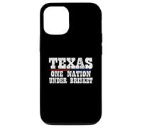 Carcasa para iPhone 12/12 Pro Barbacoa Texas One Nation Under Brisket - Divertida Barbacoa de Texas