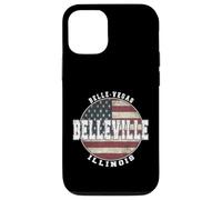 Carcasa para iPhone 12/12 Pro Belleville Illinois, Bandera Americana Vintage