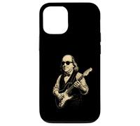 Carcasa para iPhone 12/12 Pro Ben Franklin Tocando la Guitarra Divertido 4 de Julio Retro Vintage