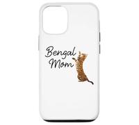 Carcasa para iPhone 12/12 Pro Bengal Cat Mom I Mama Family Pet Friend for Men Women