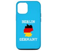 Carcasa para iPhone 12/12 Pro Berlín Alemania Vintage Alemania Bandera Mapa Diseño