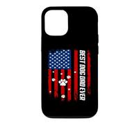 Carcasa para iPhone 12/12 Pro Best Dog Dad Ever American Flag Father's Day For Dog Daddy