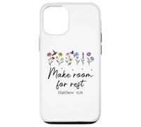Carcasa para iPhone 12/12 Pro Bible Verse Matthew 11 28 Make Room for Rest Trust God Jesus