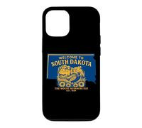 Carcasa para iPhone 12/12 Pro Bienvenido a Dakota del Sur Arte Vintage de Aventura