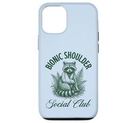 Carcasa para iPhone 12/12 Pro Bionic Shoulder Social Club Raccoon Lesiones Recuperación Divertido