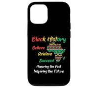 Carcasa para iPhone 12/12 Pro Black History Believe Achieve Achieve Succeed African Men Women Kids
