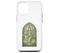 Carcasa para iPhone 12/12 Pro Blanco Tara Tibetano Budismo Diosa Antigua Vitral