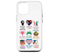 Carcasa para iPhone 12/12 Pro BLM Human Rights Feminism Trans Science Books LGBTQ Kindness