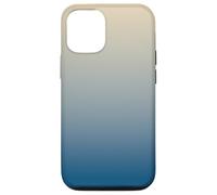 Carcasa para iPhone 12/12 Pro Blue Beige Gradient Aesthetic - Minimalist Ombre Design for