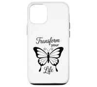 Carcasa para iPhone 12/12 Pro Bonita Mariposa Minimalista Que transforma y Cambia tu Vida
