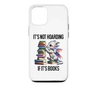 Carcasa para iPhone 12/12 Pro Book Dragon It's Not Hoarding if It's Books Sign Bookish